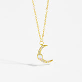 S925 Sterling Silver Moon Necklace