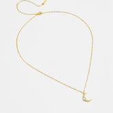 S925 Sterling Silver Moon Necklace