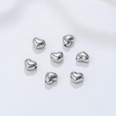 Double-sided Through-hole Heart Spacer Pendant For DIY Bracelet Jewelry